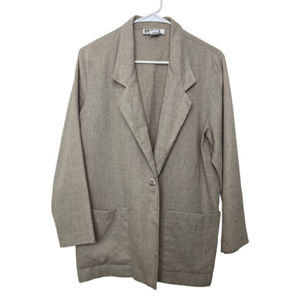 Briggs New York Vintage One Button Blazer Size 8 Petite
